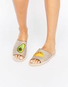 Asos Jalapeno Avo Taco Espadrille Mules - Beige