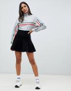 Noisy May Cirus Fit And Flare Knit Skirt - Black
