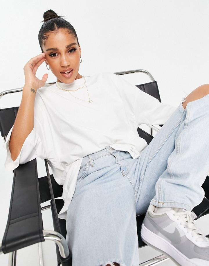 Missguided Basics Oversized T-shirt In White
