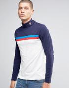 Fila Vintage Long Sleeve Roll Neck T-shirt - White