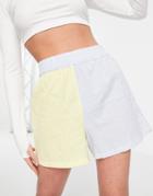 Asos Design Seersucker Cotton Short In Multi Stripe