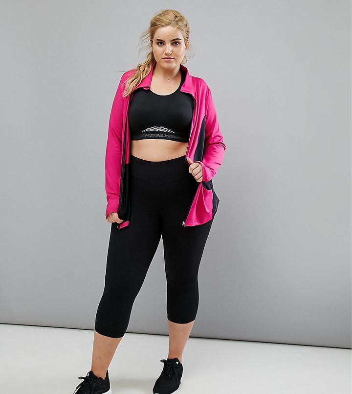 Rainbeau Curve Capri Sports Legging In Black - Black