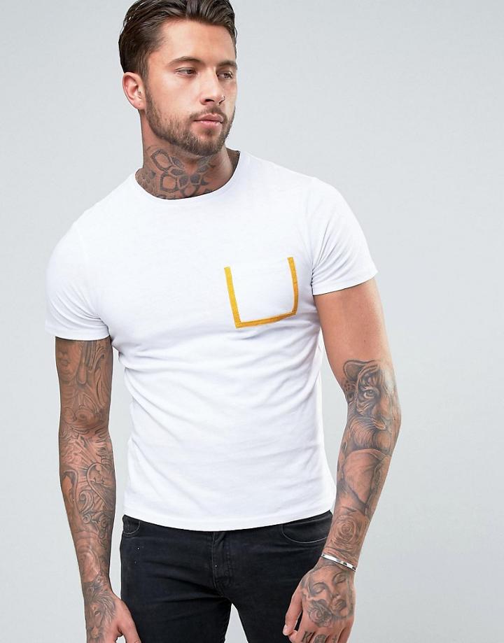 Another Influence Tape Pocket T-shirt - White