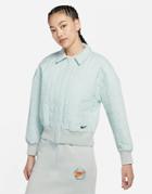 Nike Essentials Quilted Woven Jacket In Gray Haze