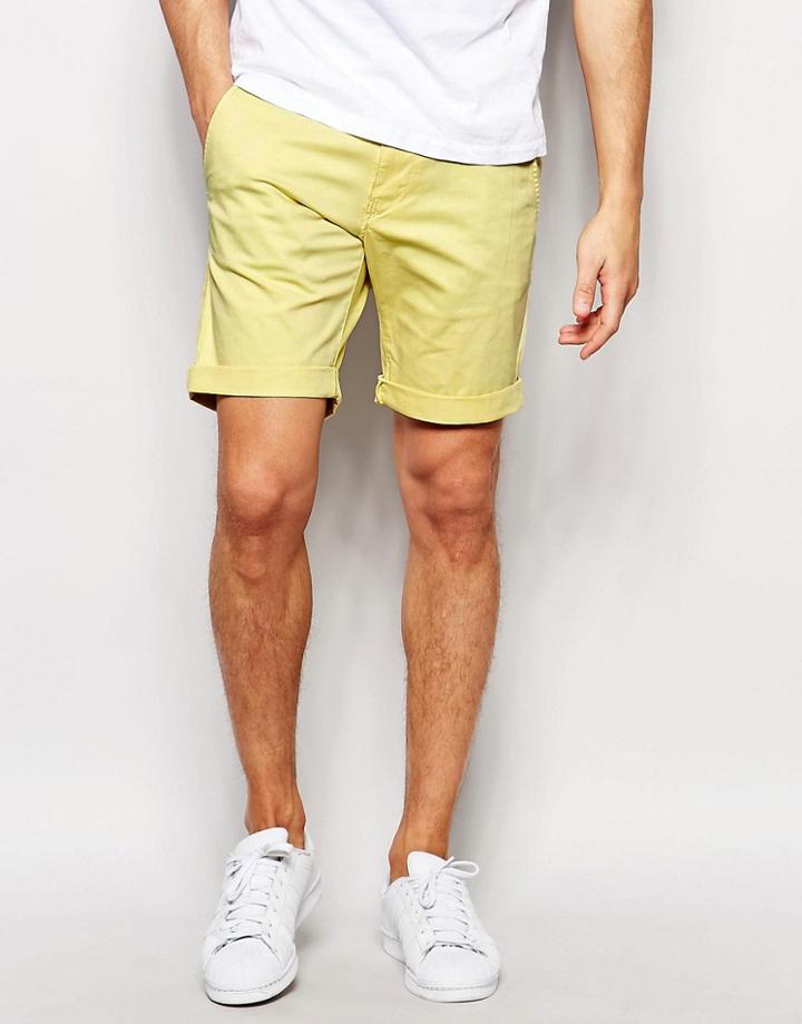 Selected Homme Chino Shorts - Yellow