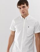 Selected Homme Bci Cotton Short Sleeve Shirt In White