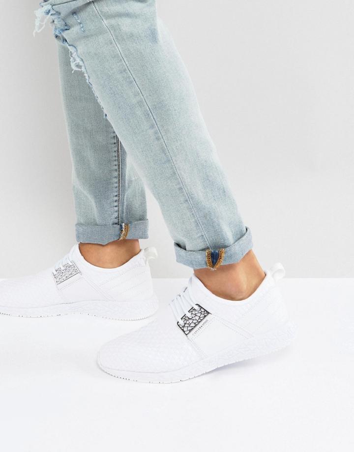 Cayler & Sons Woven Sneakers In White - White