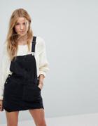 Hollister Denim Overall Dress - Black