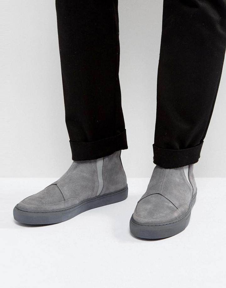 Blood Brother Shen Hi Sneakers In Gray - Gray