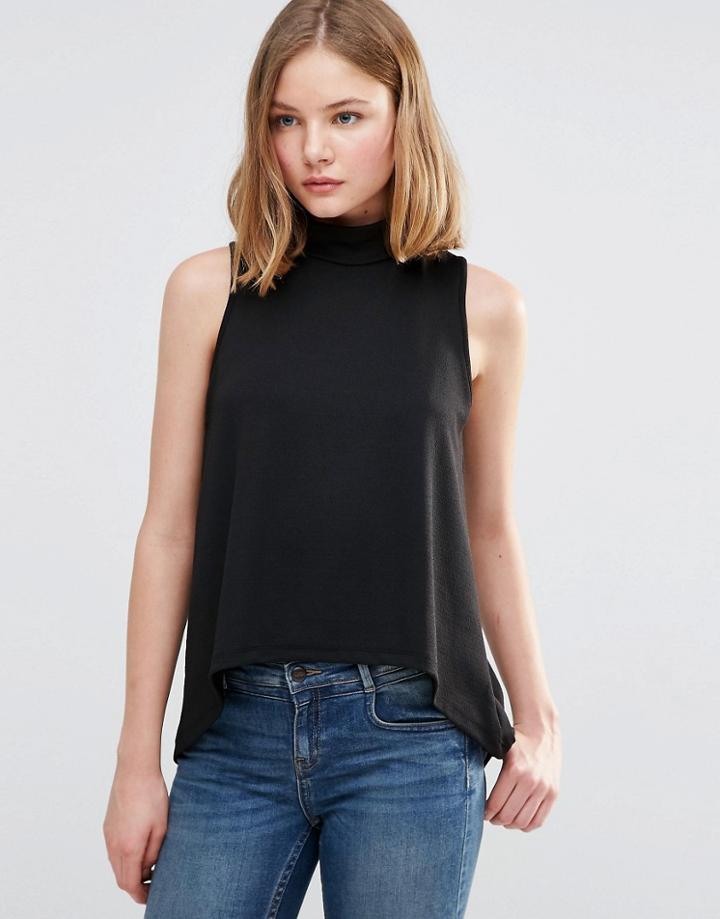 Vero Moda Malicia Turtleneck Top - Black