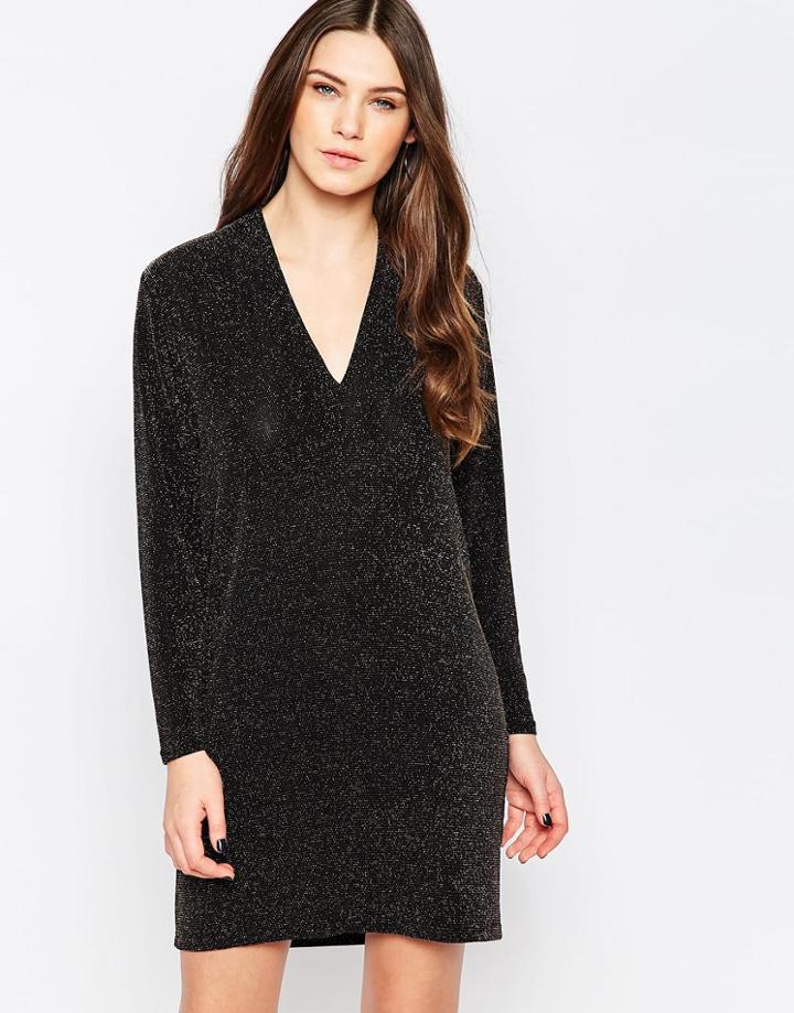Ganni Vanessa Glitter Tunic - Black