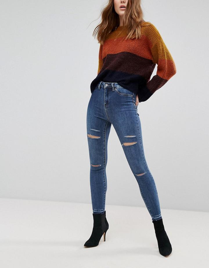 New Look Highwaist Superskinny Jean - Blue