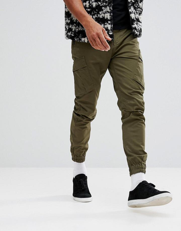 Timberland Tapered Cargo Pants In Green - Green
