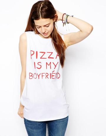 Asos Tank With Pizza Is My Boyfriend
