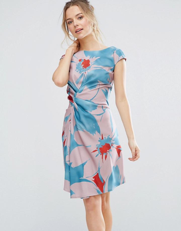 Closet London Bold Floral Shift Dress - Multi