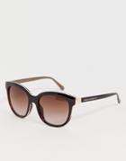 French Connection Classic Retro Sunglasses-black