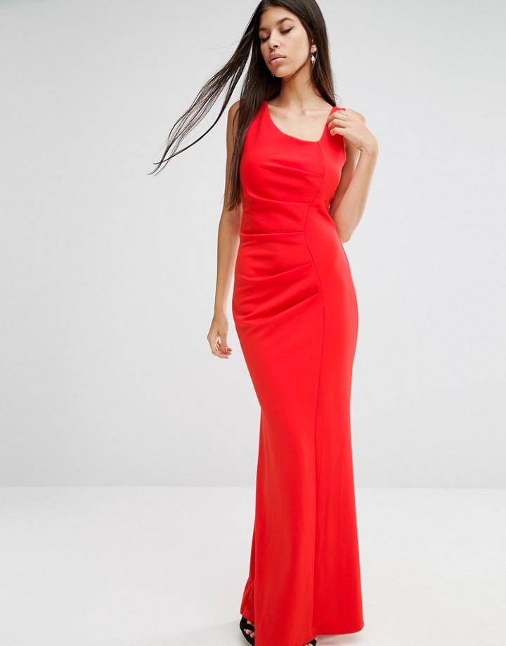 Jessica Wright Tailored Maxi Dress - Red