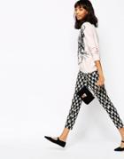 Paul And Joe Sister Ferdinand Pants In Fox Print - Black