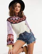Free People Swit The Small Sweater-white