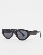 A.kjaerbede Round Retro Sunglasses In Black And Brown
