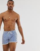 G-star Dend Stripe Swim Shorts In Blue - Blue