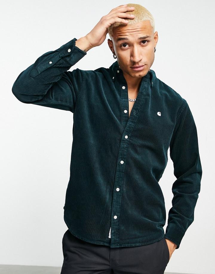 Carhartt Wip Madison Corduroy Shirt In Green