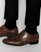 Asos Brogue Shoes In Brown - Brown