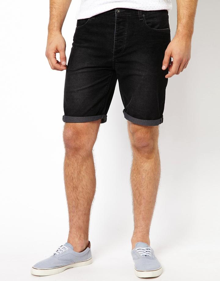 Asos Cord Shorts In Skinny Fit