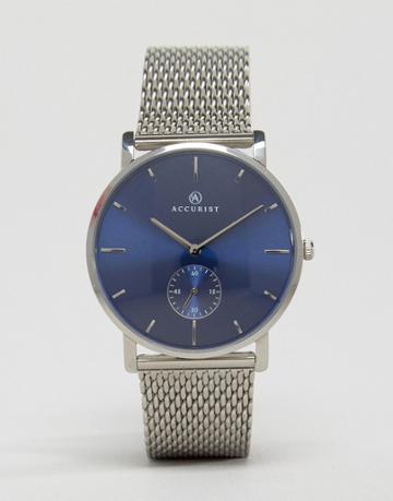 Accurist Mesh Bracelet Watch In Silver - Silver