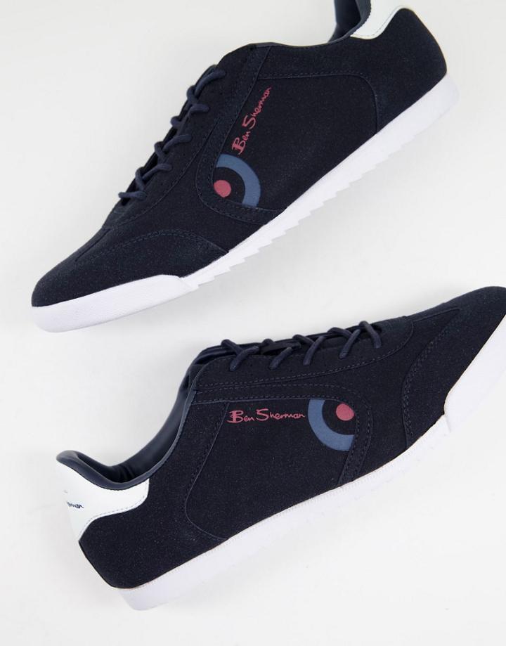 Ben Sherman Target Retro Sneakers In Navy