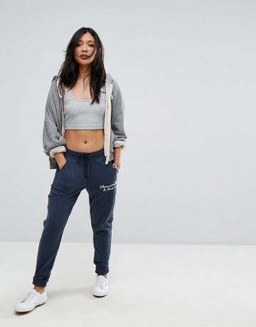 Abercrombie & Fitch Banded Jogger - Navy