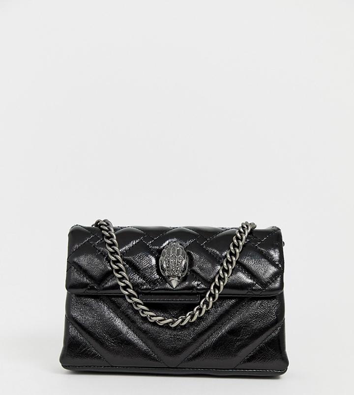 Kurt Geiger London Kensington Leather Belt Bag In Black - Black