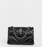 Kurt Geiger London Kensington Leather Belt Bag In Black - Black