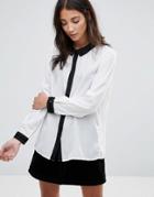 Brave Soul Shirt With Contrast Details - Cream