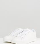 Truffle Collection Wide Fit Sneaker - White