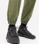 Asos Design Wide Fit Technical Hiker Boots In Black Textile - Black
