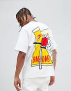 Midnight Surf Dab Dab Back Print T-shirt - White