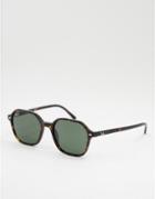 Ray-ban Unisex John Square Sunglasses In Brown 0rb2195