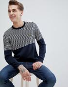 Lyle & Scott Half Breton Sweater - Navy