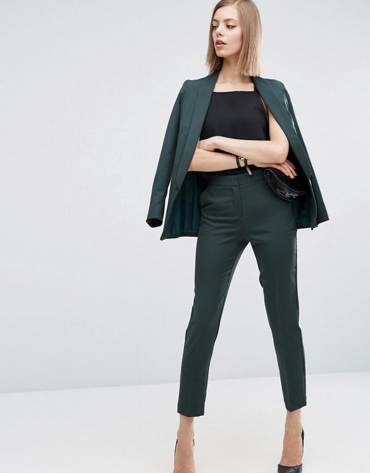 Asos Premium Clean Tailored Pants - Green