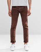 Replay Anbass Slim Jeans In Red Mahogany - Red