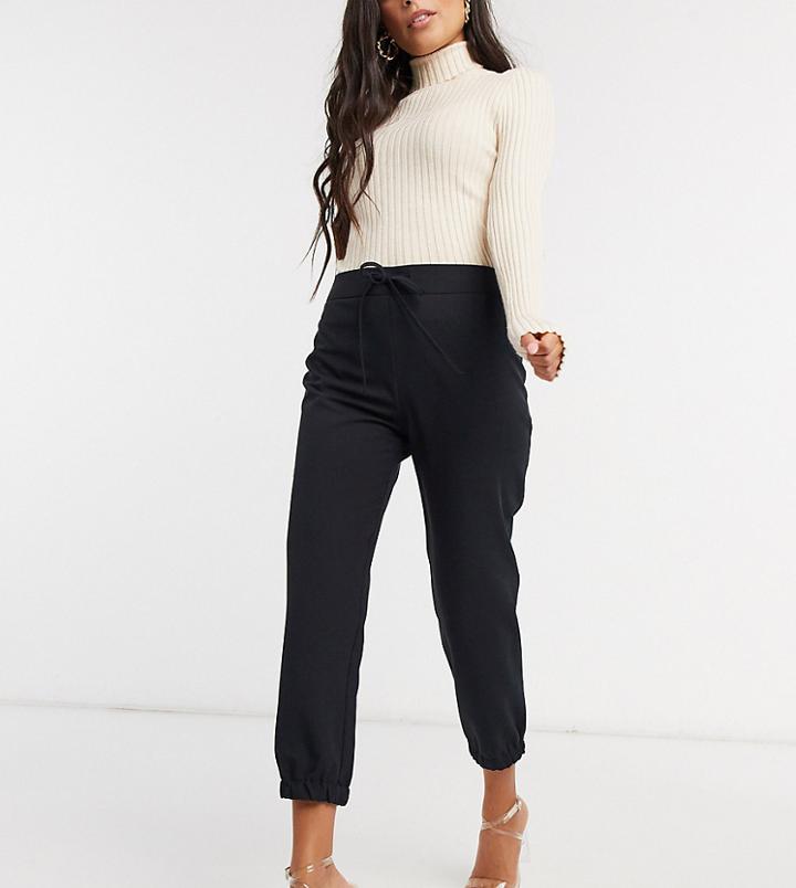 Asos Design Petite Woven Sweatpants In Black