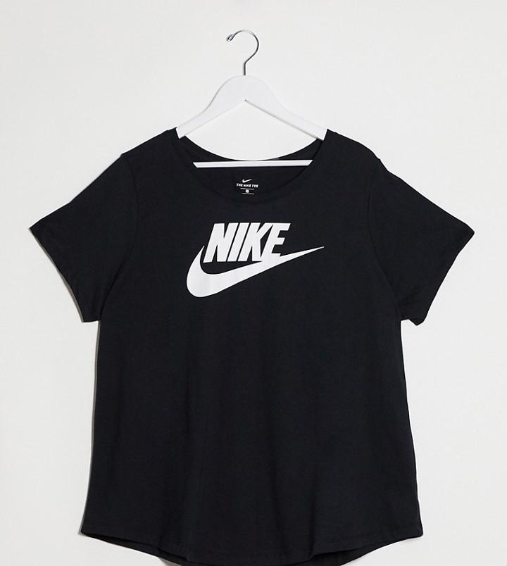 Nike Plus Futura Logo T-shirt In Black