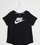Nike Plus Futura Logo T-shirt In Black