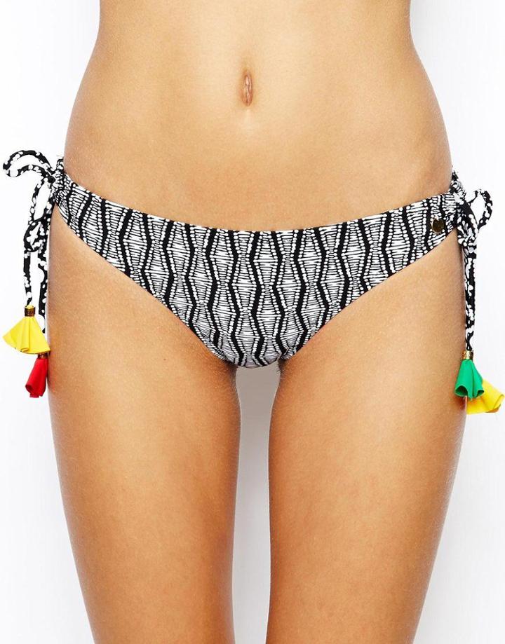 Raisins Rasta Beat Kauai Kini Tie Side Bikini Bottoms