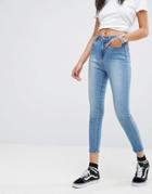 Liquor & Poker High Waisted Mom Jean - Blue