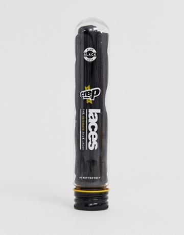 Crep Protect Flat Laces In Black - Black