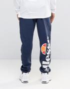 Ellesse Skinny Joggers With Large Logo - Navy