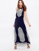 Diya Maxi Dress With Key Hole Detail