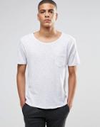Selected Flase O-neck T-shirt In White - White